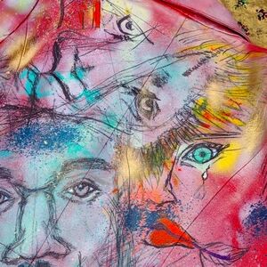 Abstract Wall Art 3d Jacket Fan Vintage Strength Tears Love Coat Abstract